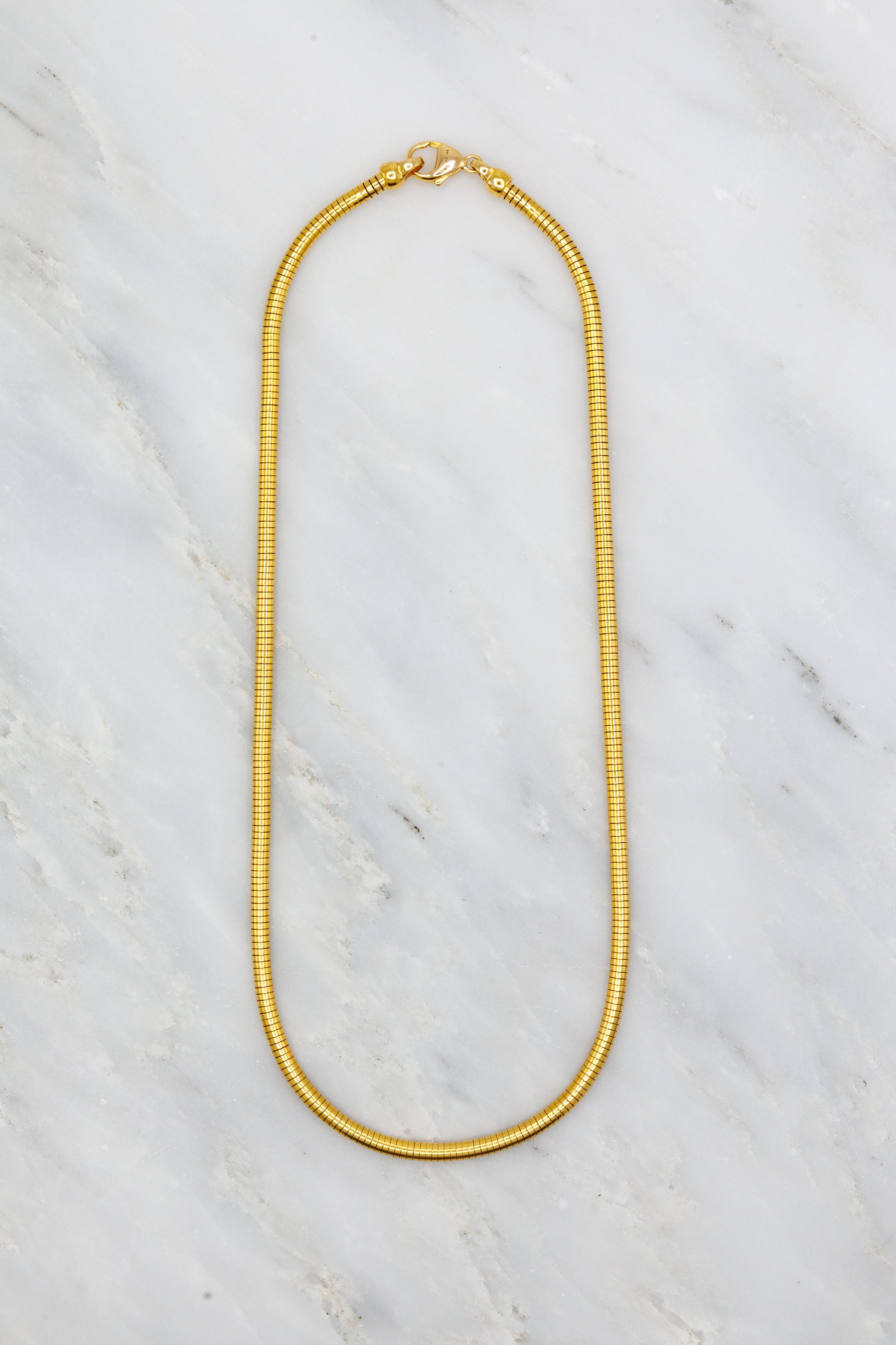 Azlee 18k Yellow Gold Cascade 3.2mm Chain