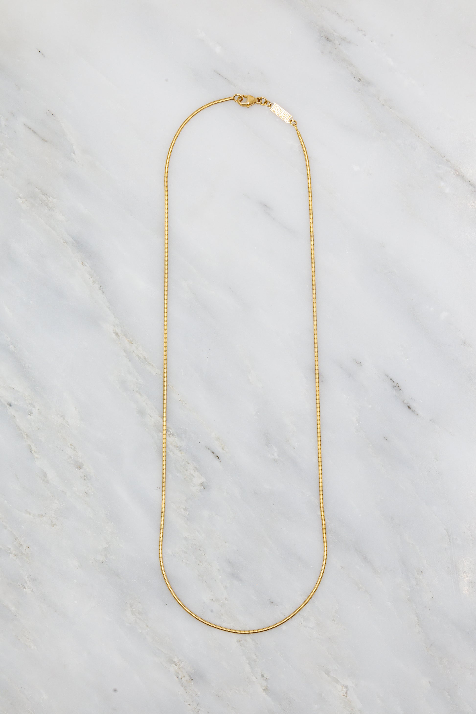 Azlee 18k Yellow Gold Cascade 1.2mm Chain