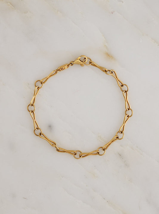 Large Circle-Link Handmade Bracelet