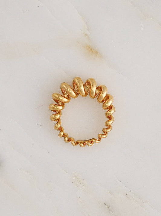 Jumbo Gold Slinkee Ring