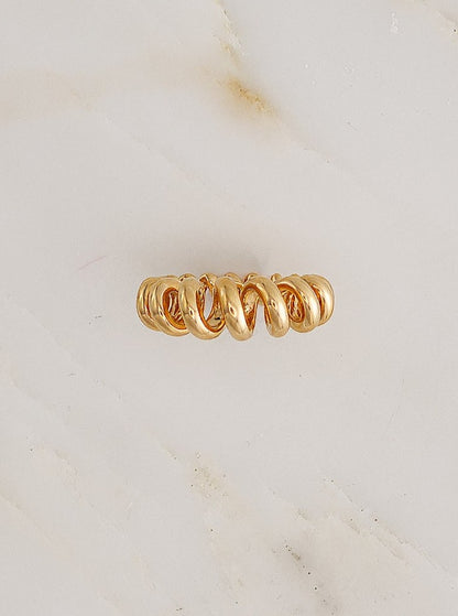 Jumbo Gold Slinkee Ring