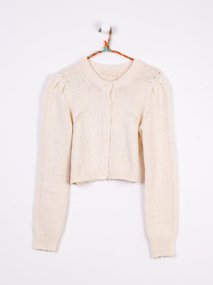 Delphina Cardigan in Ivory