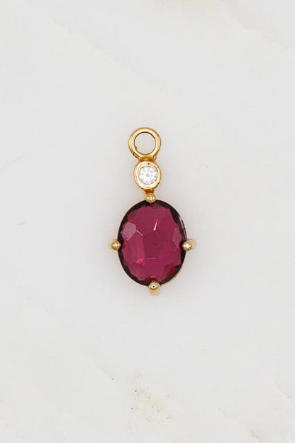 Rhodolite Garnet Alice Charm