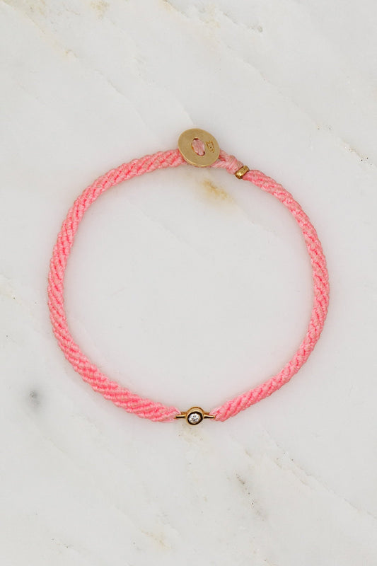 Classic Diamond Bracelet in Pink