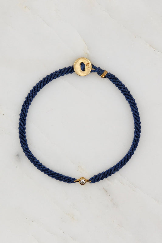 Classic Diamond Bracelet in Indigo