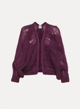 Mohair Cable Kimono Cardigan