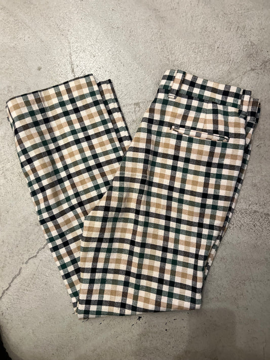 Vintage 1970s Levi’s Pantanela Plaid Trousers 34