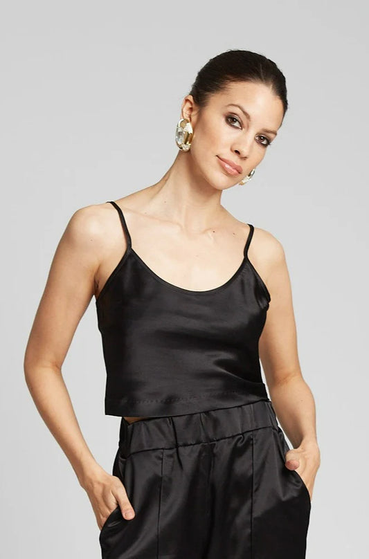 Cropped Silk Cami