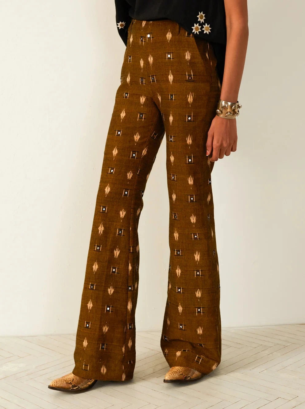 Charlie Bronze Ikat Mirror Pant