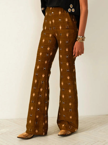 Charlie Bronze Ikat Mirror Pant