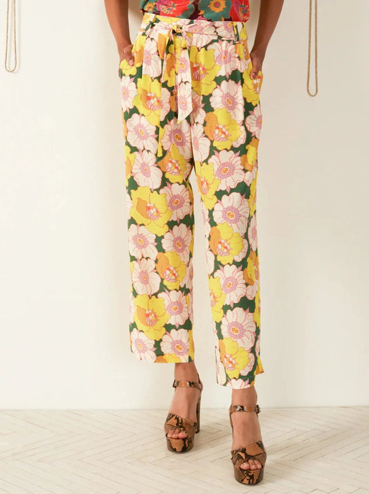 Colette Citrus Blossom Silk Pant