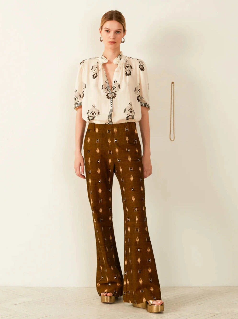 Charlie Bronze Ikat Mirror Pant