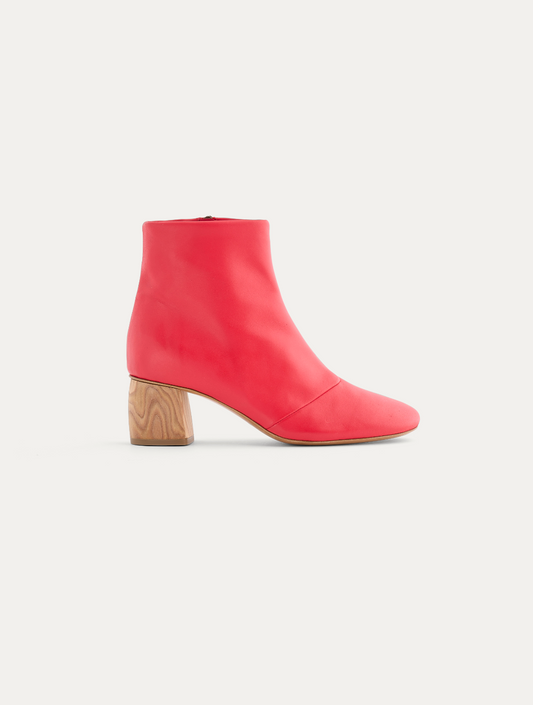 Chic Nappa Leather Ankle Boots