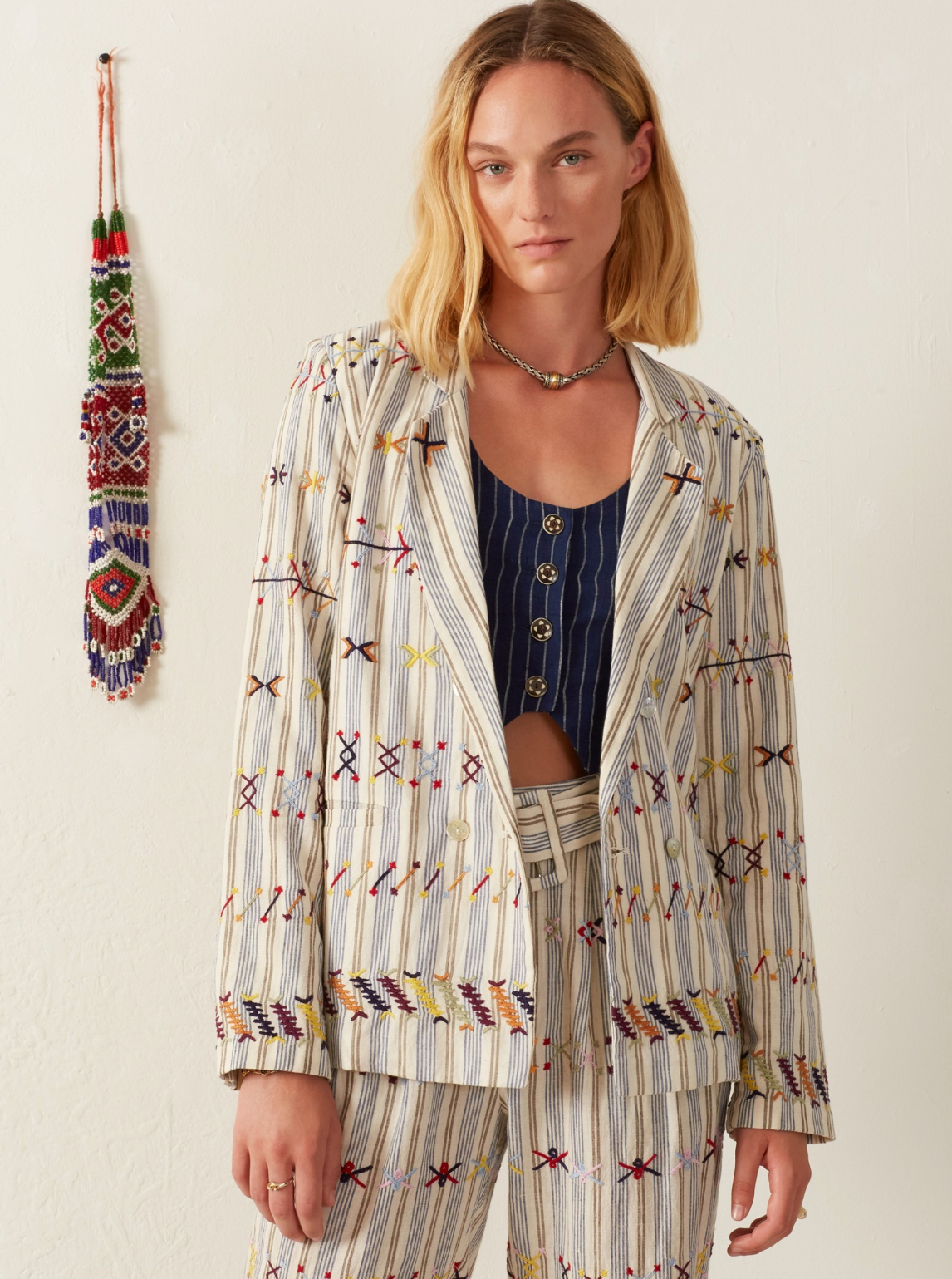 Elodie Arrow Linen Jacket