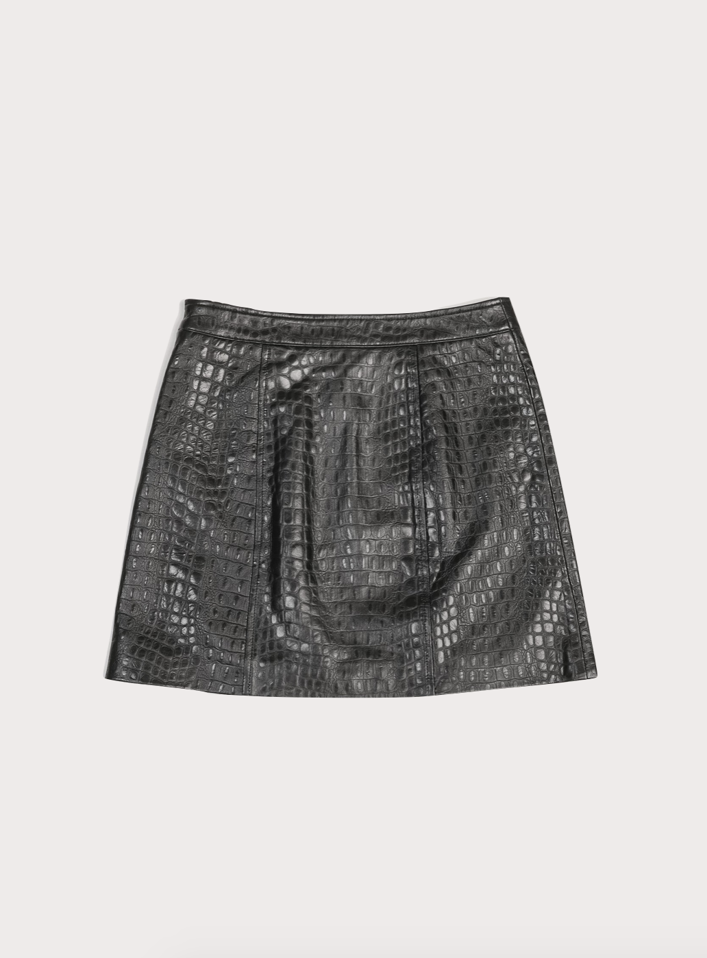 Hayat Leather Mini Skirt - Black