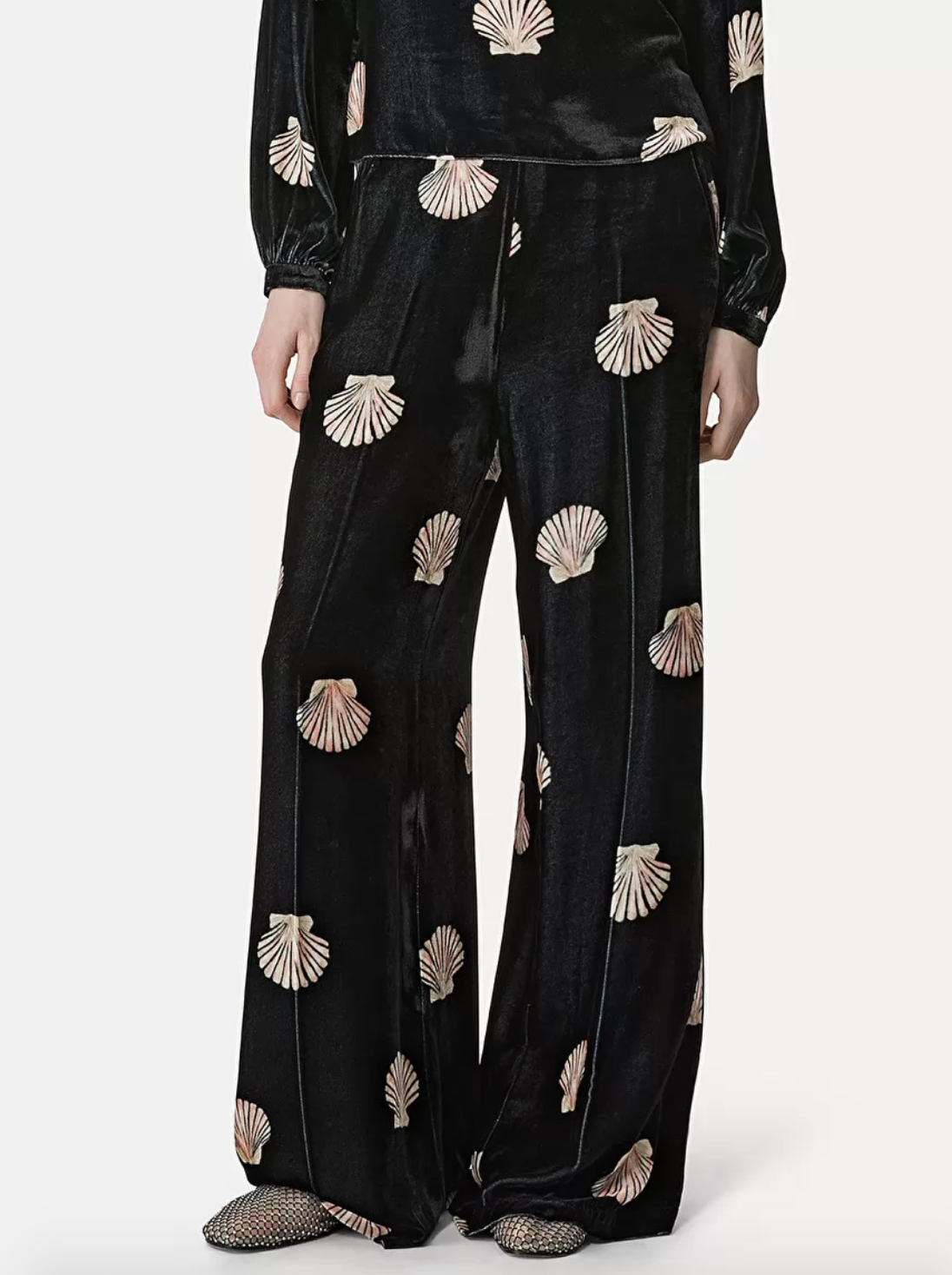 Mother of Pearl Trousers in Velvet