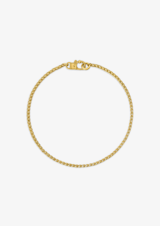 Small Solo Chain Bracelet with Fibula Clasp