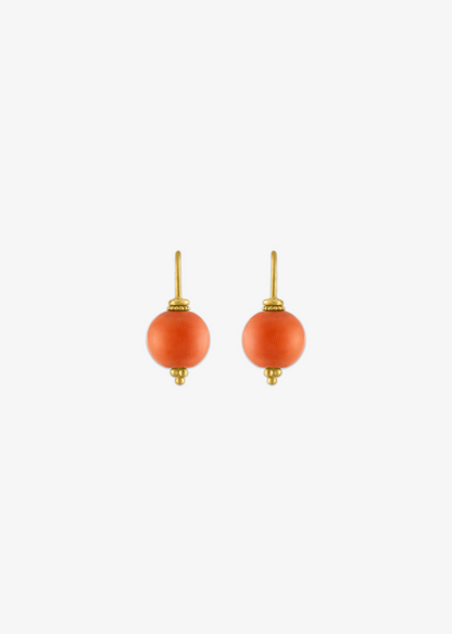 Antique Coral Baby Linea Earring