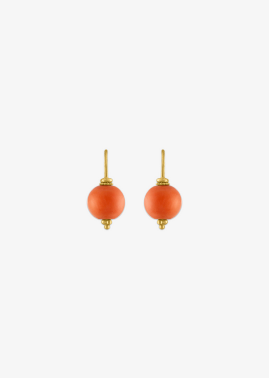 Antique Coral Baby Linea Earring