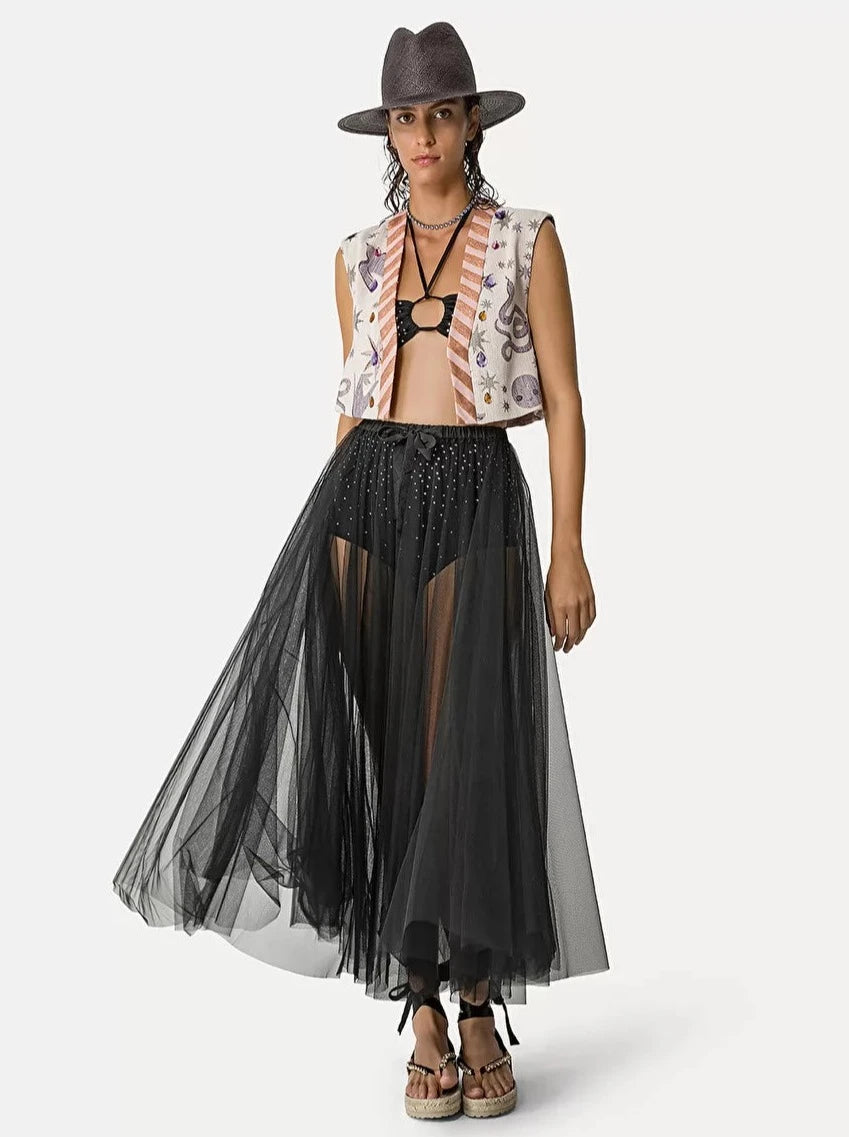 High–Rise Crystal Culottes